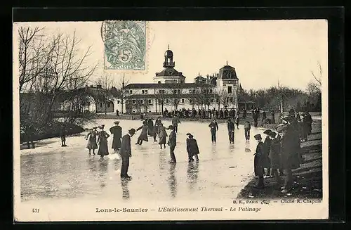 AK Lons-le-Saunier, L`Etablissement Thermal, Le Patinage