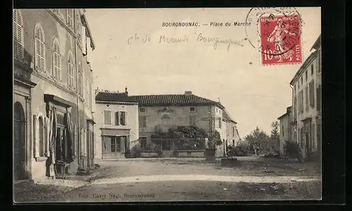 AK Bourgnounac, Place du Marché