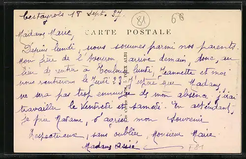 AK Cestayrols, La Poste