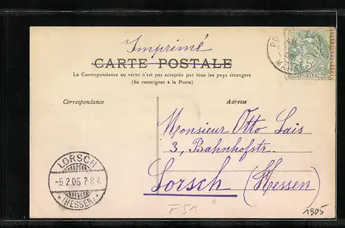 AK Épernay, Vue prise des Promenade