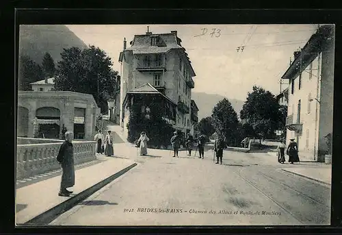 AK Brides-les-Bains, Chemin des Allues et Route de Mouliers