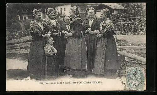 AK Ste-Foy-Tarentaise, Costumes de la Savoie