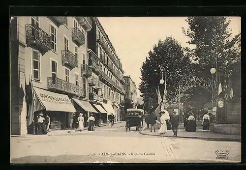 AK Aix-les-Bains, Rue du Casino