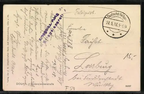 AK Douai, Partie in der Valenciennerstrasse