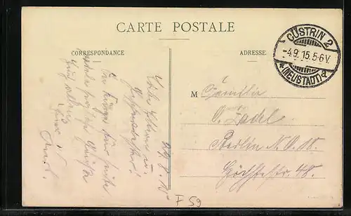 AK Avesnes-le-Sec, Entrée de l`Ecole des Garcons