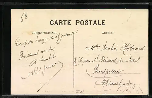 AK Camp du Larzac, La Tour des Commandeurs au Village