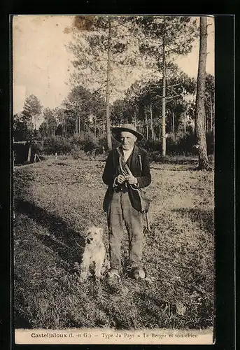 AK Casteljaloux, Type du Pays, Le Berger et son chien