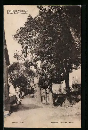 AK Penne-d`Agenais, Entrée des Promenades