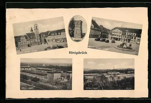 AK Königsbrück, Platz, Altes Lager