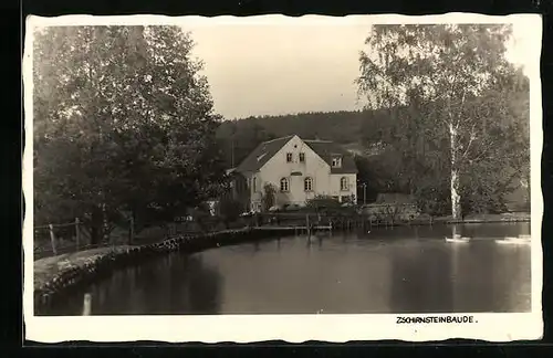 AK Reinhardtsdorf-Schöna, Gasthaus Zschirnsteinbaude