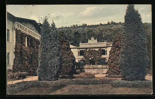 AK Bad Schandau, Sendig Hotel mit Grünanlagen, Königsvilla