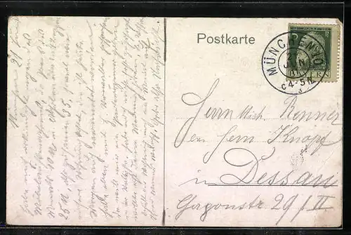 Künstler-AK Gröba-Riesa, Seifen-Fabrik, Grosseinkaufs-Gesellschaft Deutscher Konsumvereine m. b. H., Hamburg