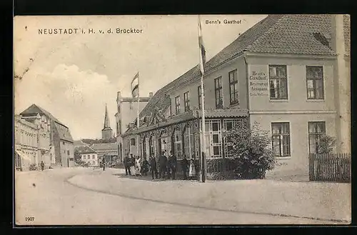 AK Neustadt i. H., Benn`s Gasthof v. d. Brücktor