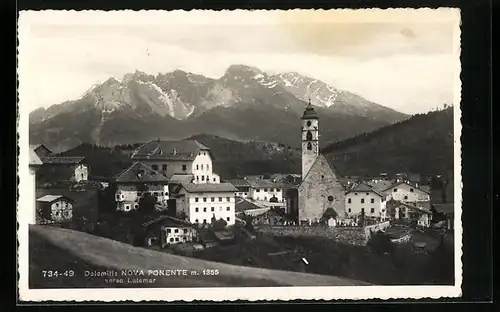 AK Deutschnofen bei Bozen, Teilansicht gegen Latemar