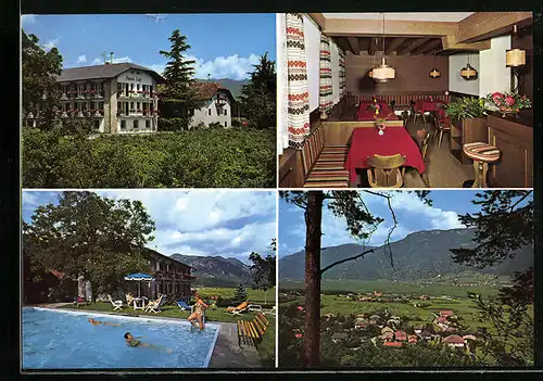 AK Andrian, Pension Zeder mit Swimming Pool, Ortsansicht