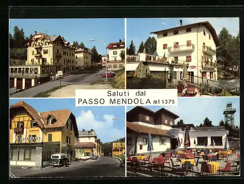 AK Mendelpass, Ortspartien mit Restaurant Nadall und Hotel