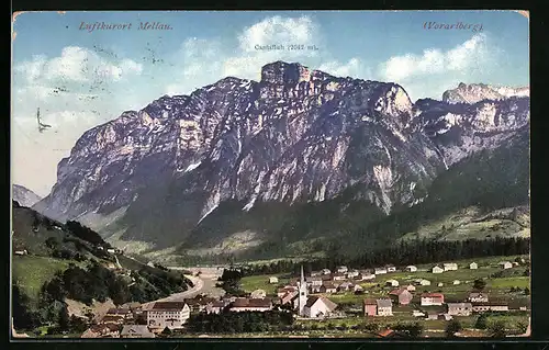 AK Mellau, Totalansicht mit Canisfluh