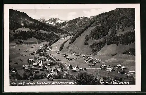 AK Mellau, Totalansicht mit Hoher Freschen