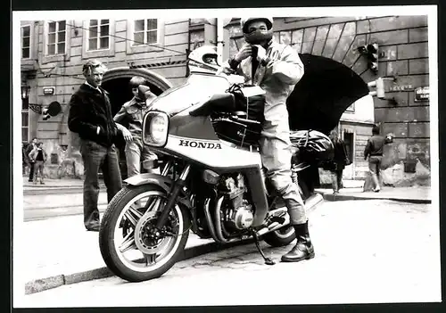 Fotografie DDR-MMM in Leipzig, Motorrad Honda