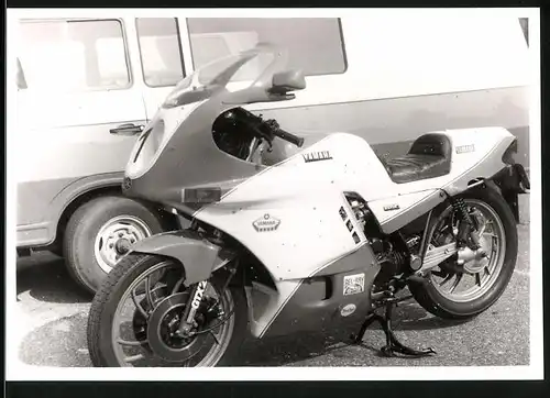 Fotografie DDR-MMM in Leipzig, Motorrad Yamaha GTX 2 Startnummer 1