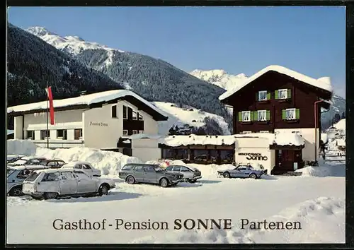 AK Partenen im Montafon, Gasthof-Pension Sonne im Schnee