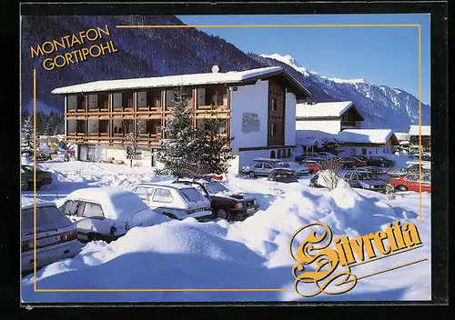 AK Gortipohl /Montafon, Hotel Restaurant Silvretta im Schnee