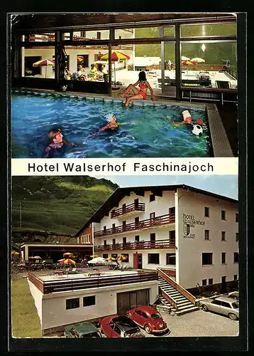 AK Fontanella, Hotel Walserhof am Faschinajoch, Innenansicht Schwimmbad