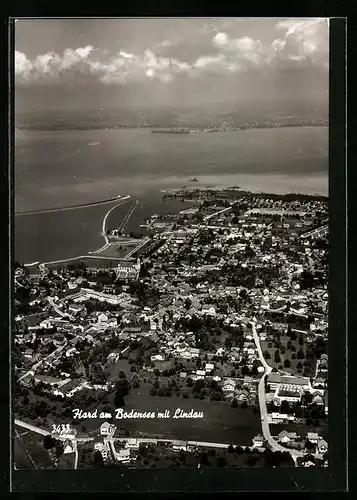 AK Hard am Bodensee, Teilansicht mit Lindau
