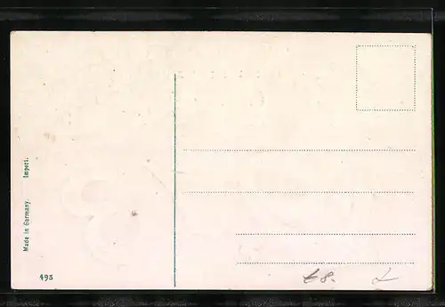 Präge-AK Die besten Wünsche zum Neujahr 1913