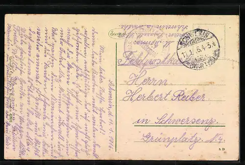 AK Schwerin a. W., Ansicht vom Lehrerseminar