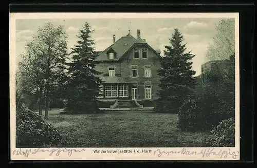 AK Zwenkau i. d. Harth, Hotel Walderholungsstätte