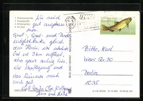 AK Brielow, Chausseestrasse, Kindergarten