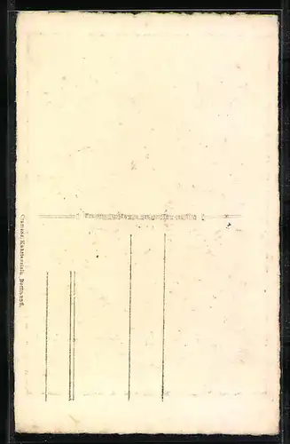 Künstler-AK Braunschweig, Gewandhaus mit Strasse