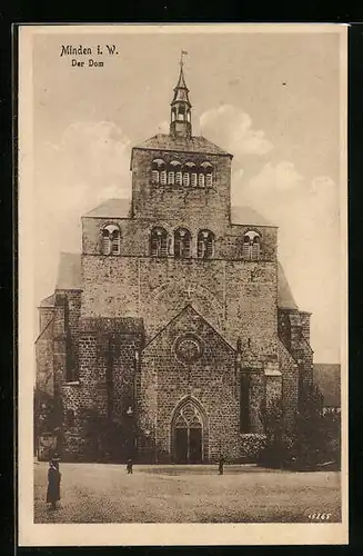 AK Minden i. W., Dom - Frontansicht