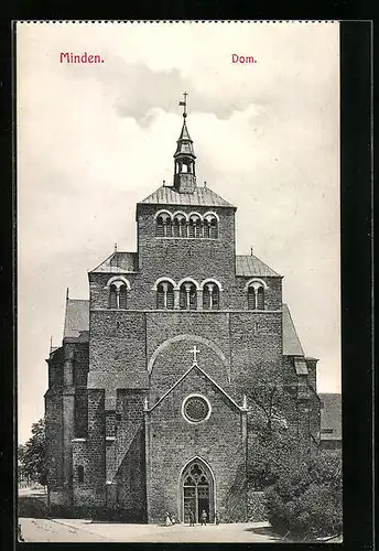 AK Minden i. W., Dom aus der Vogelschau