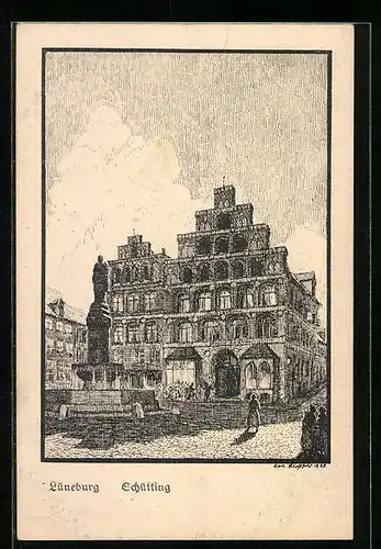 Künstler-AK Lüneburg, Schütting