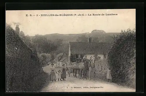 AK Nielles-les-Bléquin, La Route de Lumbres