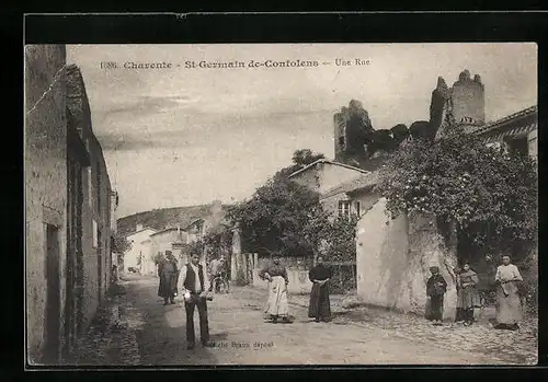 AK St-Germain-de-Confolens, Une Rue