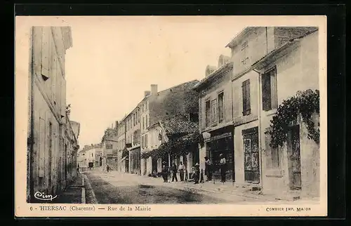 AK Hiersac, Rue de la Mairie