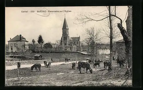 AK Quézac, Panorama sur l`Eglise
