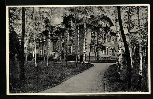 AK Coswig /Bez. Dresden, Heilstätte Lindenhof der LVA Sachsen - Badehaus
