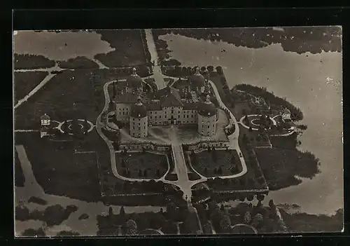 AK Moritzburg, Blick aus dem Luftschiff