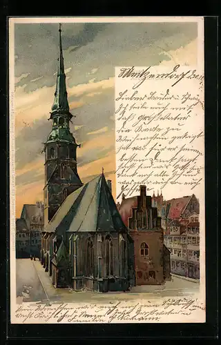 Lithographie Hannover, Kreuzkirche