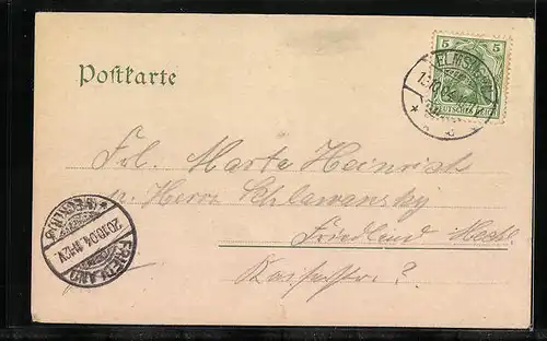 AK Elmshorn, Strassenpartie Kaltenweide mit Obelisk