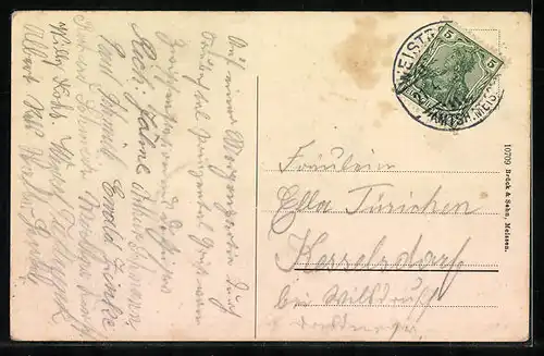 AK Gauernitz, Blick zur Schiebocksmühle