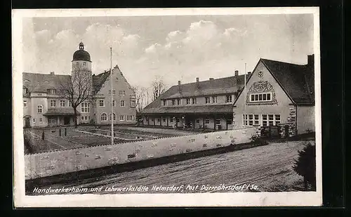 AK Helmsdorf b. Dürröhrsdorf, Handwerkerheim und Lehrwerkstätte