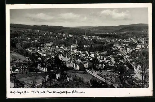AK Sebnitz i. Sa., Gesamtansicht aus der Vogelschau