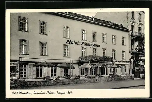 AK Rüdesheim /Rhein, Hotel Rheinstein
