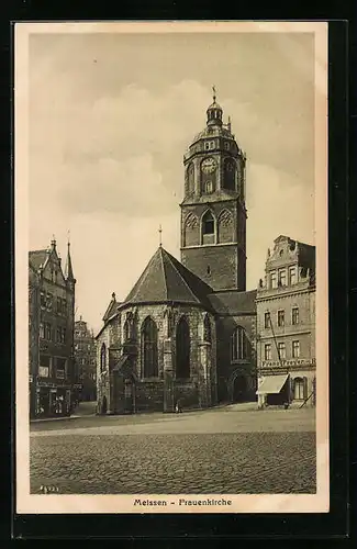 AK Meissen, Blick zur Frauenkirche