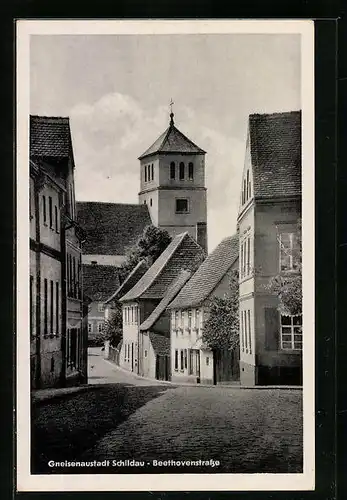 AK Schildau, Blick in die Beethovenstrasse